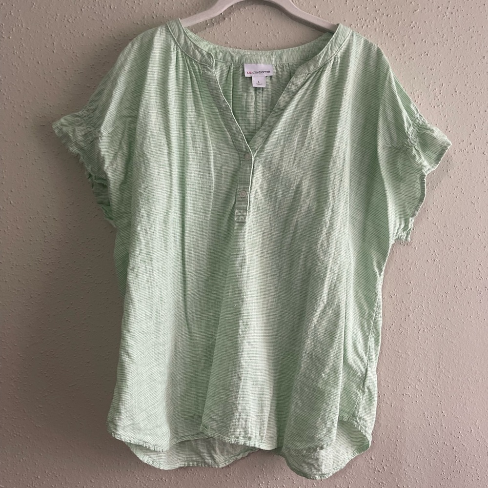 🌸 3 for $27 🌸 Liz Claiborne Mint Green Blouse